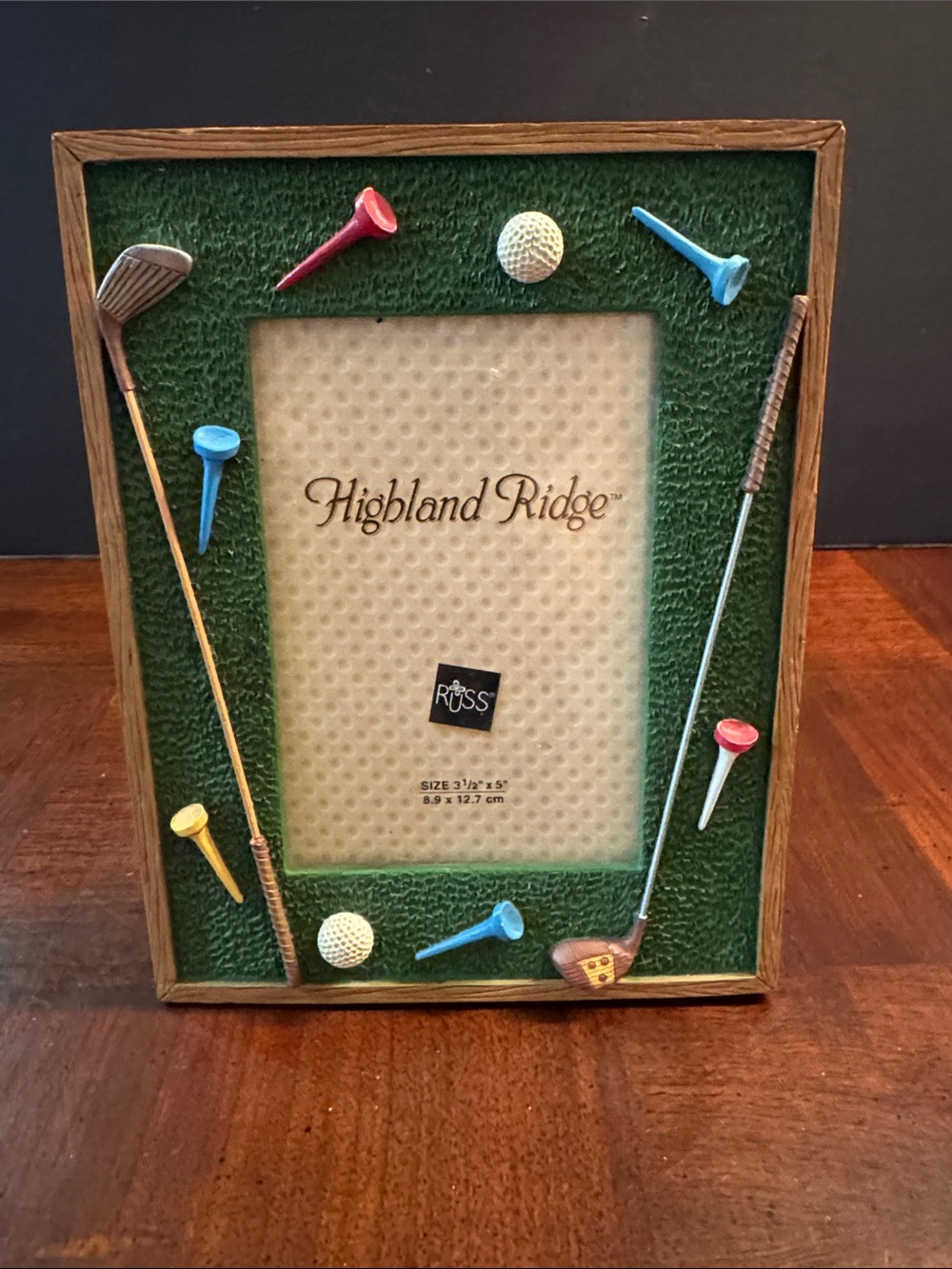 Highland Ridge Golf Tees Club Design Picture Photo Frame 3.5 x 5"